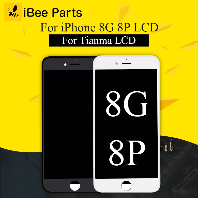 

iBee Parts 10PCS For Tianma Premium For iPhone 8 8 Plus LCD Display 3D Touch Screen Digitizer Assembly Replacement 4.7 inch