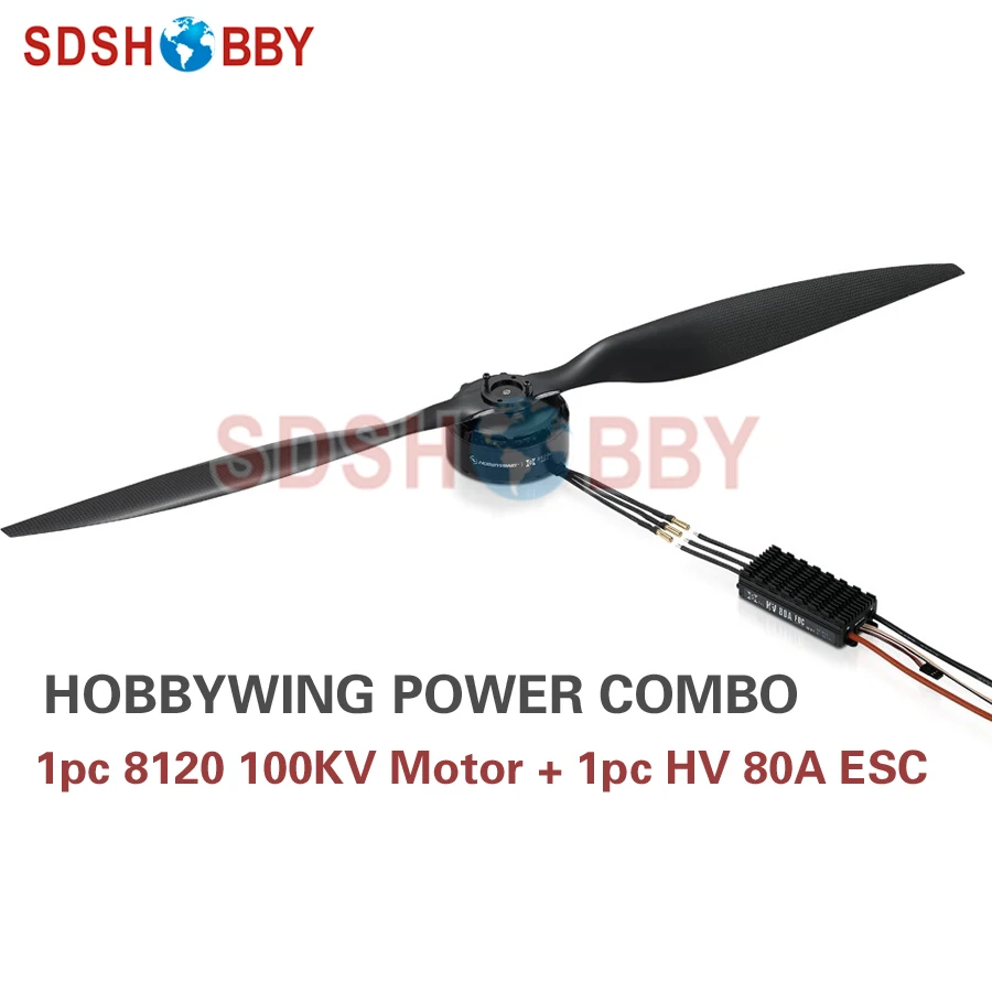 

Hobbywing XRotor FOC Power System Combo Brushless 8120 100KV Motor & HV 80A FOC V3 ESC for Agricultural Drones