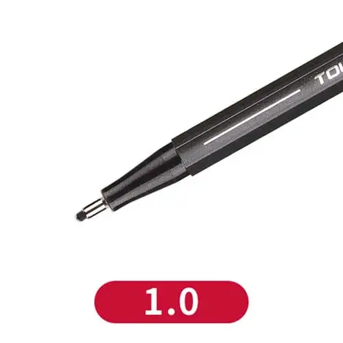 1.0mm-Waterproof Черная ручка Pigma micron крючок лайнер эскиз маркеры для рисования водонепроницаемые выцветающие товары для рукоделия манга комический почерк Кисть ручка - Color: 1.0mm-Waterproof
