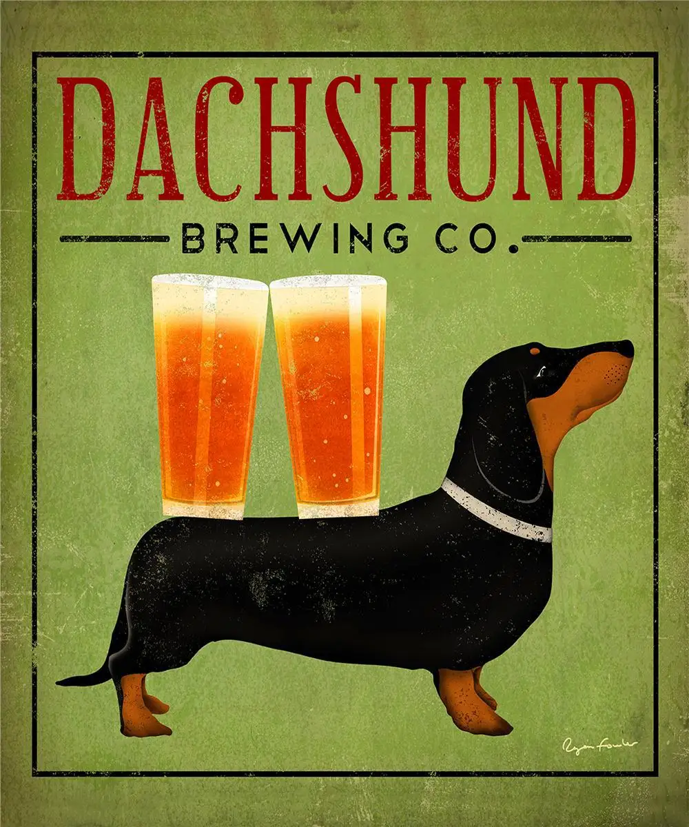 Dachshund Home Decor Classic Fashion Movie Custom Poster ...