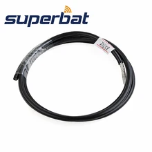 Superbat РЧ черный RG58 РЧ коаксиальный кабель Соединительный адаптер RG58/50 футов коаксиальный кабель 50 Ом