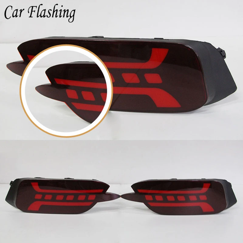 

1Pair Car Led rear driving lights for Honda Civic 10th 2016 2017 2018 2019 Led Brake Lights rear bumper lamp warning light
