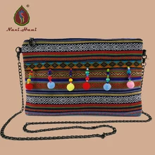 На распродаже винтажные кружевные женские сумки через плечо богемные холщовые женские сумки Брендовые с кисточками на ремешке