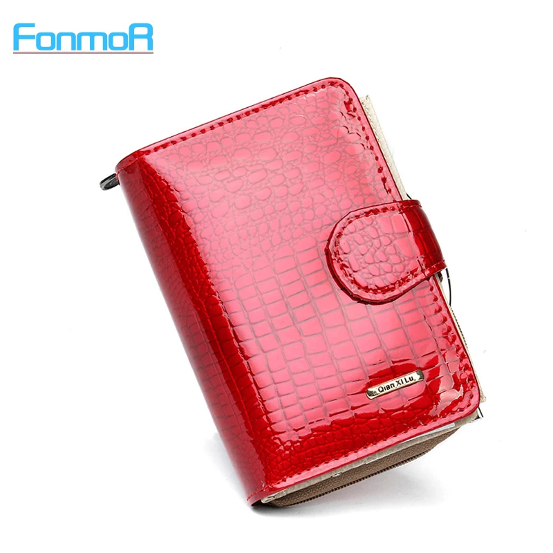 New pattern Genuine leather women's short design wallet fashion classic crocodile pattern purse female  Wallets Cowhide 3 Colors