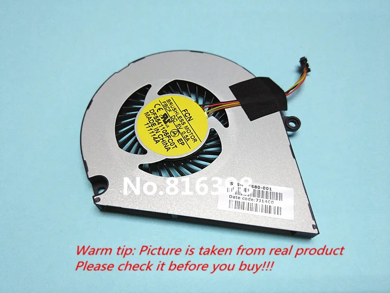 

Free shipping New CPU Cooling Fan FOR HP envy 4 4-1000 6 6-1000 Series FAN