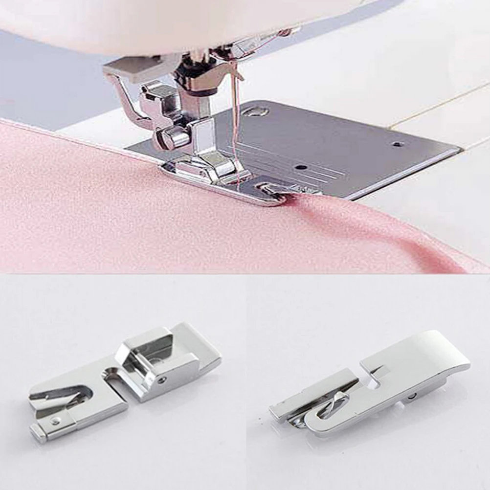 1PCS Rolled Hem Foot For Brother Janome Singer Toyota Silver