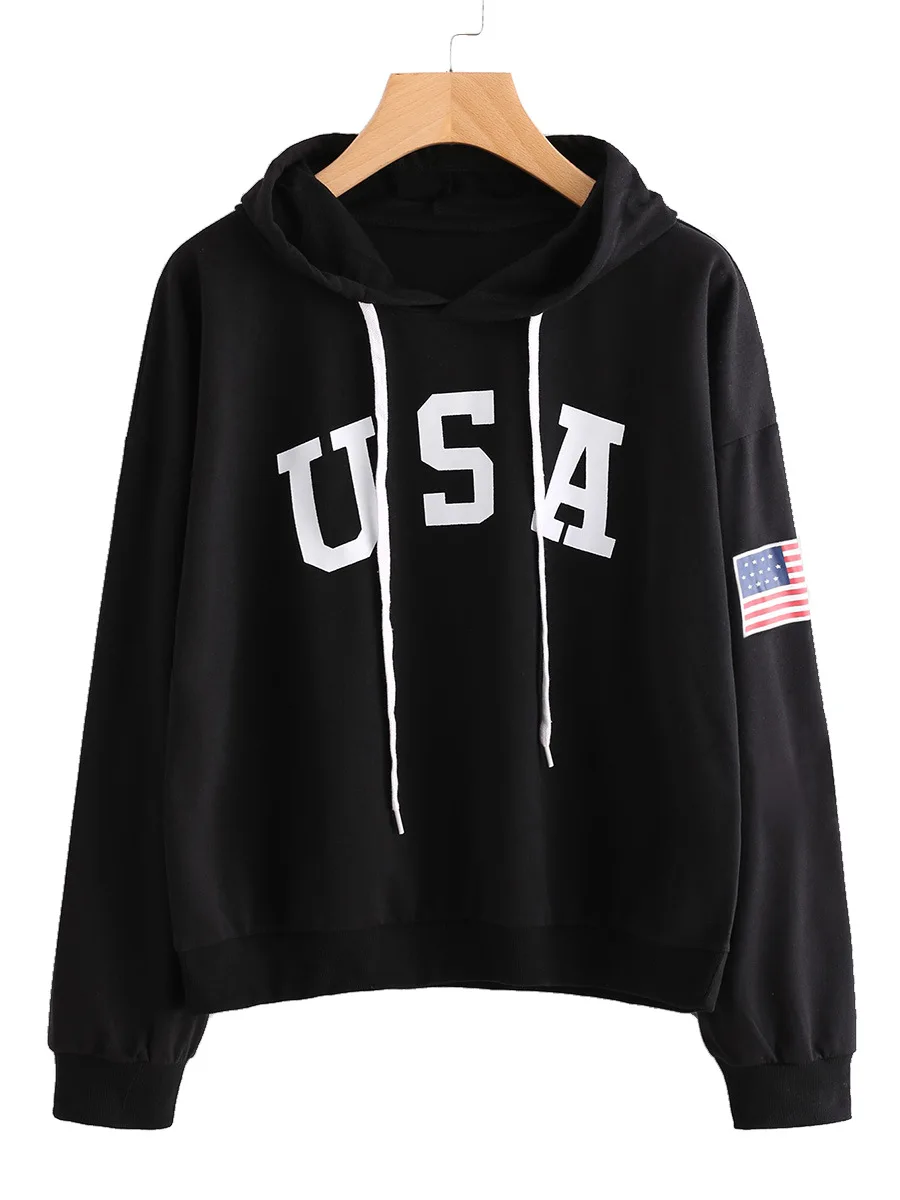 Sugarbaby Новый Ретро США Crewneck Толстовка с американский флаг мода унисекс Tumblr США толстовки серый Анатомия Толстовка