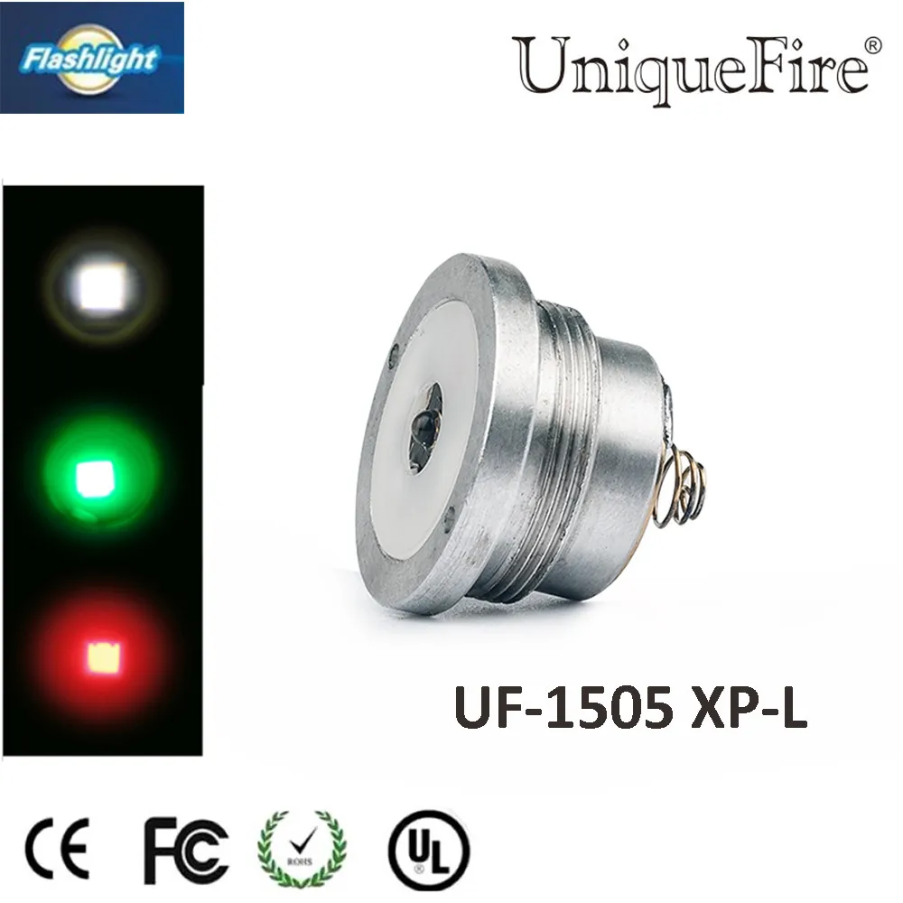 UniqueFire 1505 XP-L зеленый/белый/красный свет светодиодный Pill Drop in держатель лампы Zoom Focus Регулируемая Замена для UF-1505 фонарик