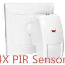 4 шт./лот 315/433 МГц Проводной PIR датчик движения Детектор для Беспроводной GSM/PSTN автоматический набор домашней охранной сигнализации Системы без батареи