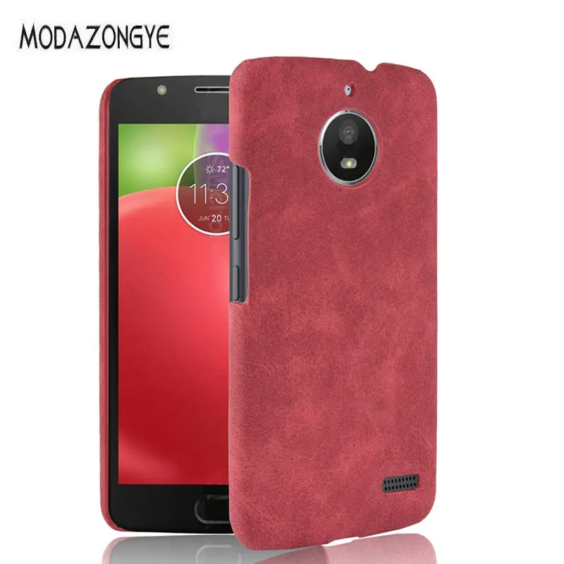 Для Motorola Moto E4 чехол для Чехол класса люкс из искусственной кожи жесткий телефона