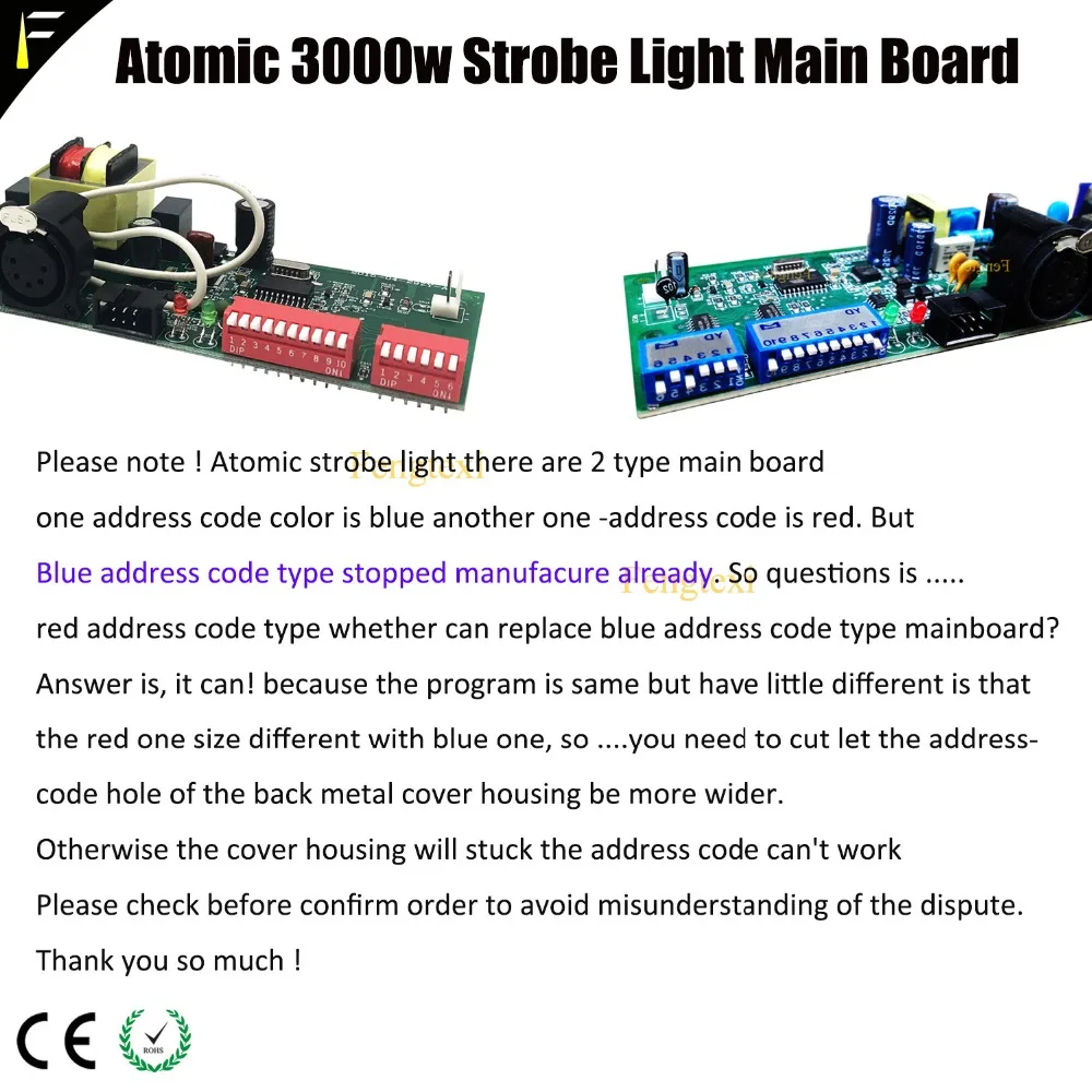1 комплект Atomic 3000 стробоскоп основная плата управления с дисплеем и атомным светодиодный 1000 Вт стробоскоп свет материнская плата части с DMX512