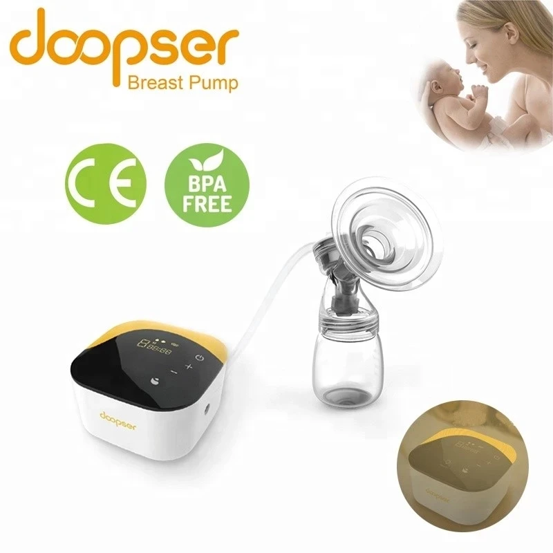 

Doopser Double Electric Breast Pump With Milk Bottle Adjustable 9 Level Infant USB Baby Breast Pumps With Massage Breastfeeding