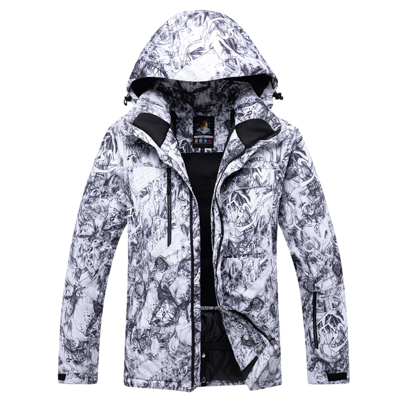 30 качество камуфляж мужская Лыжная одежда 10 K теплая одежда сноуборд куртка ветрозащитная Водонепроницаемая дышащая зимняя куртка