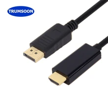 Trumsoon DisplayPort DP to HDMI Adapter Male to Male Converter Cable Support 1080P for PC Laptop HDTV Projector Trumsoon DisplayPort DP to HDMI Adapter Male to Male Converter Cable Support 1080P for PC Laptop HDTV Projector