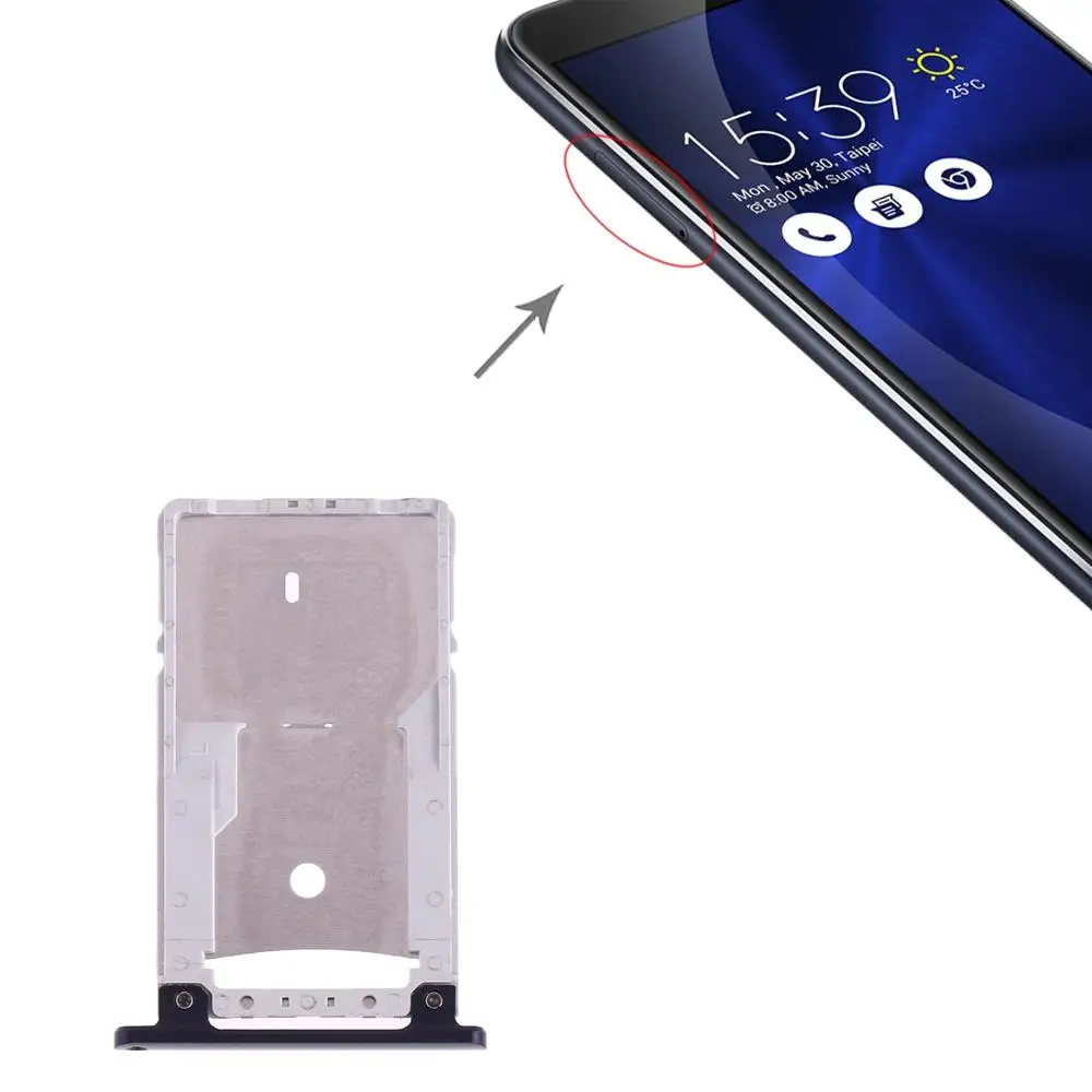 Лоток для sim-карт + лоток sim-карт/лоток карт памяти Micro SD Asus Zenfone 3 ZE552KL/ZC500TL/ZE520KL |