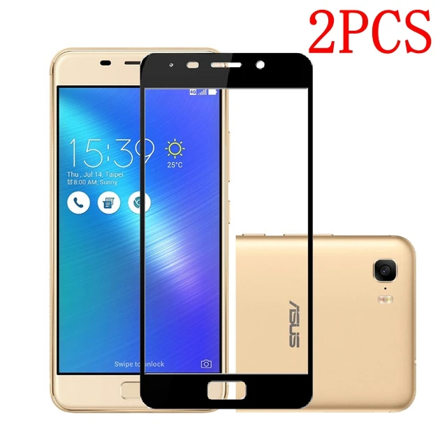 Закаленное стекло с полным покрытием для ASUS ZenFone 3S MAX ZC521TL 2 шт. защитная пленка
