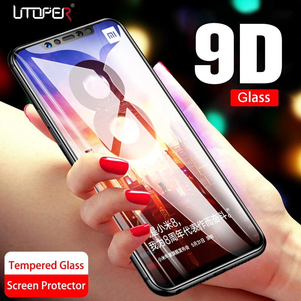 

9D Tempered Protective Glass For Redmi Note 6 Pro Screen Protector Glass On The For Xiaomi Mi 8 Lite Play Mix 3 Redmi 5 Plus 6A