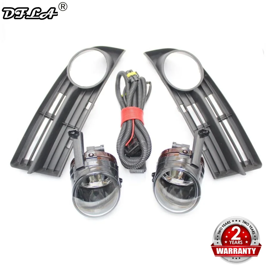 

For VW Touran 2002 2003 2004 2005 2006 Car-styling Front Bumper Fog Lamp Fog Light + Wire Harness + Fog Lamp Grille Cover
