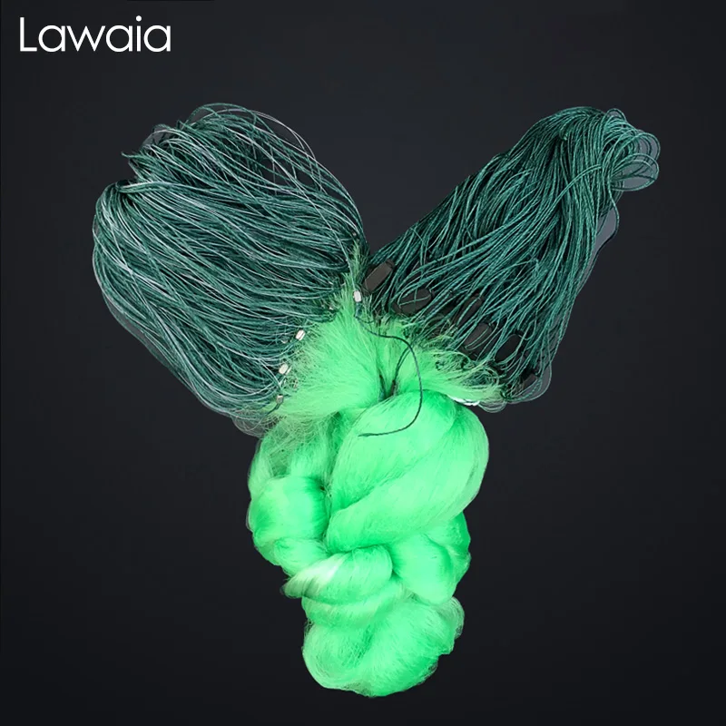 Lawaia рыболовная клейкая сетка трехслойная 1 5 м x 100 длинная 4 пальчиковая импортная