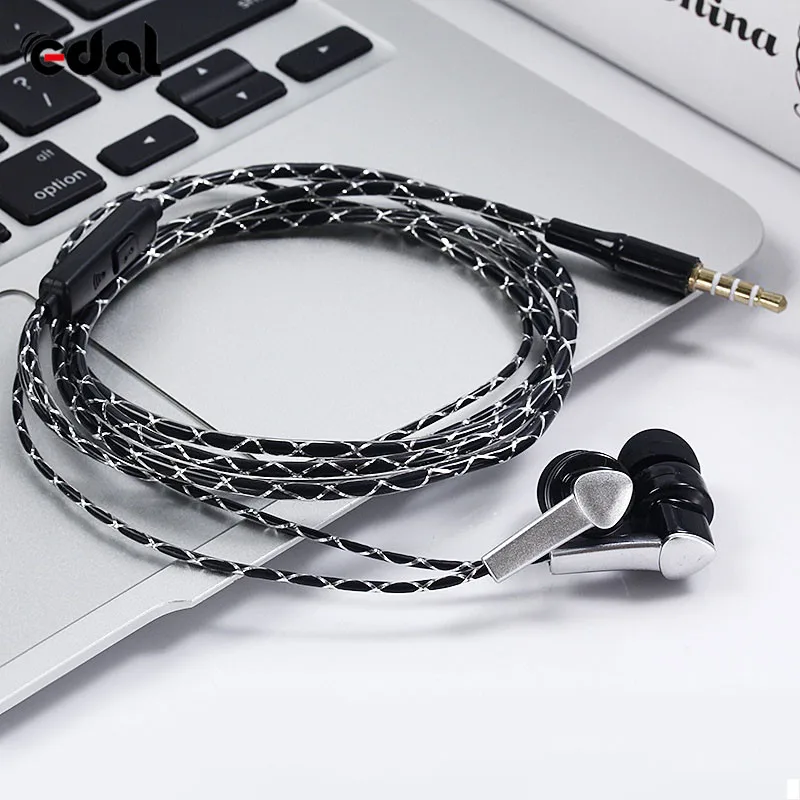 K7 проводные наушники HiFi стерео супер бас музыка в ухо гарнитура с микрофоном для