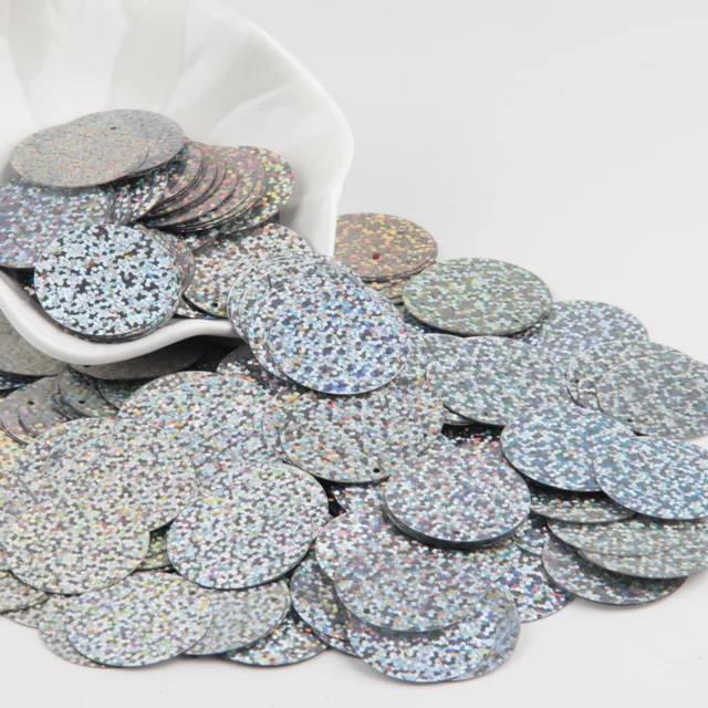 Sequins 30mm Large Sequin Pvc Round Loose Sequins Sewing Craft Diy