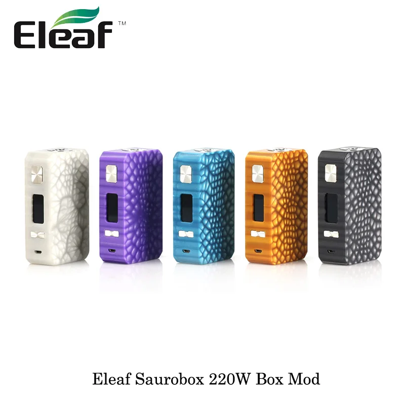 

Electronic Cigarettes Eleaf Saurobox 220W Box Mod dual 18650s Fit Ello Duro Sub Ohm Tank Atomizer 6.5ml Capacity Vape Vaporizer