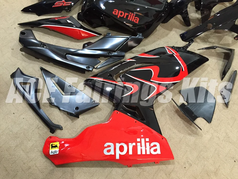Набор впрыскивателей велосипед обтекатель комплект подходит для Aprilia RS125 06 07 08 09 10 11 RS4 РСВ 125 2006-2011 Обтекатели красного и черного цвета