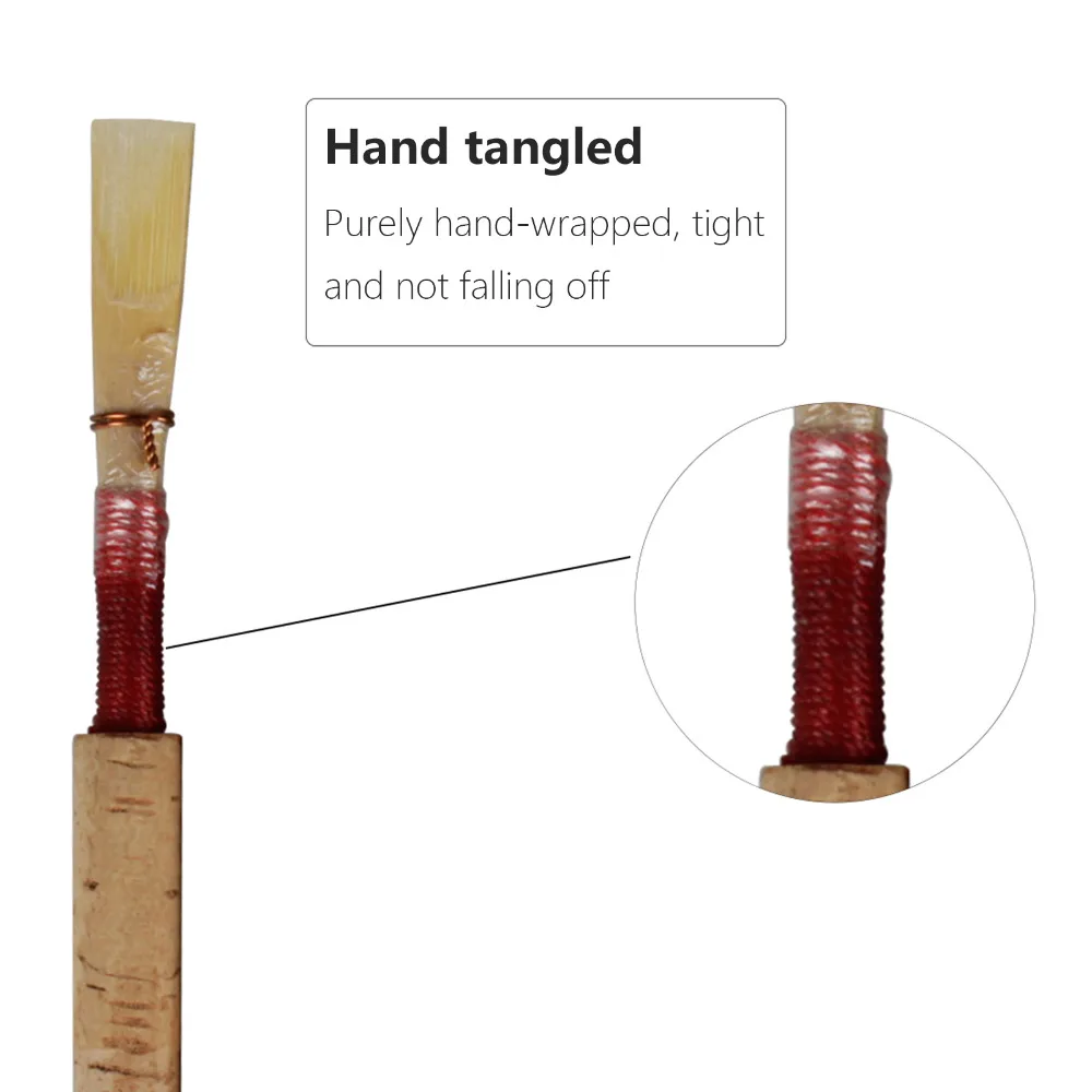 Ручной работы высшего класса натуральный Рид гобоя Рид ветер инструмент Часть красный/черный выбрать