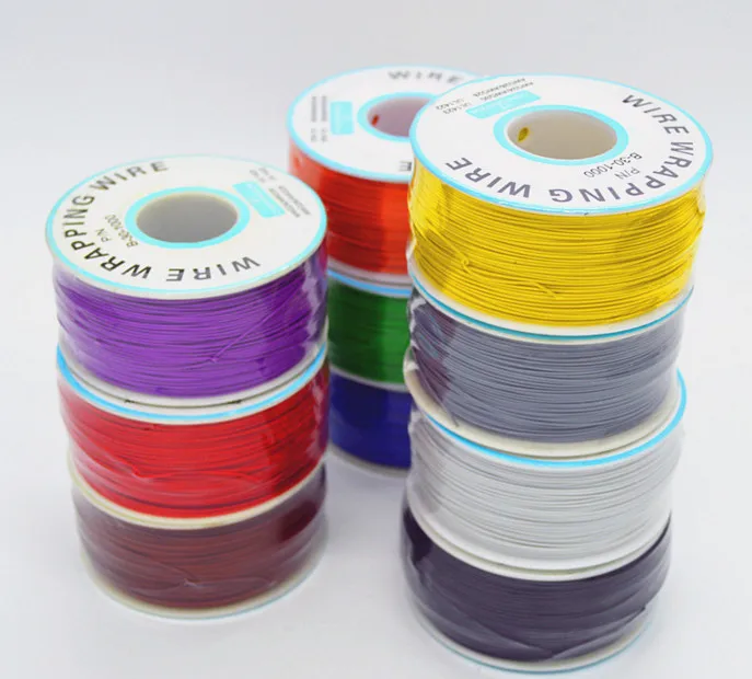 

Free ship 1roll/lot 210m/roll 0.05 square single core PCB fly wire/ /OK wire,single conductor wire