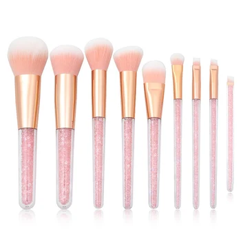 

8pcs Makeup Brushes Set Diamond Shining Shaped Cute Brush Facial Makeup Contour Blush Flat Powder Make Up Brush Pincel H1