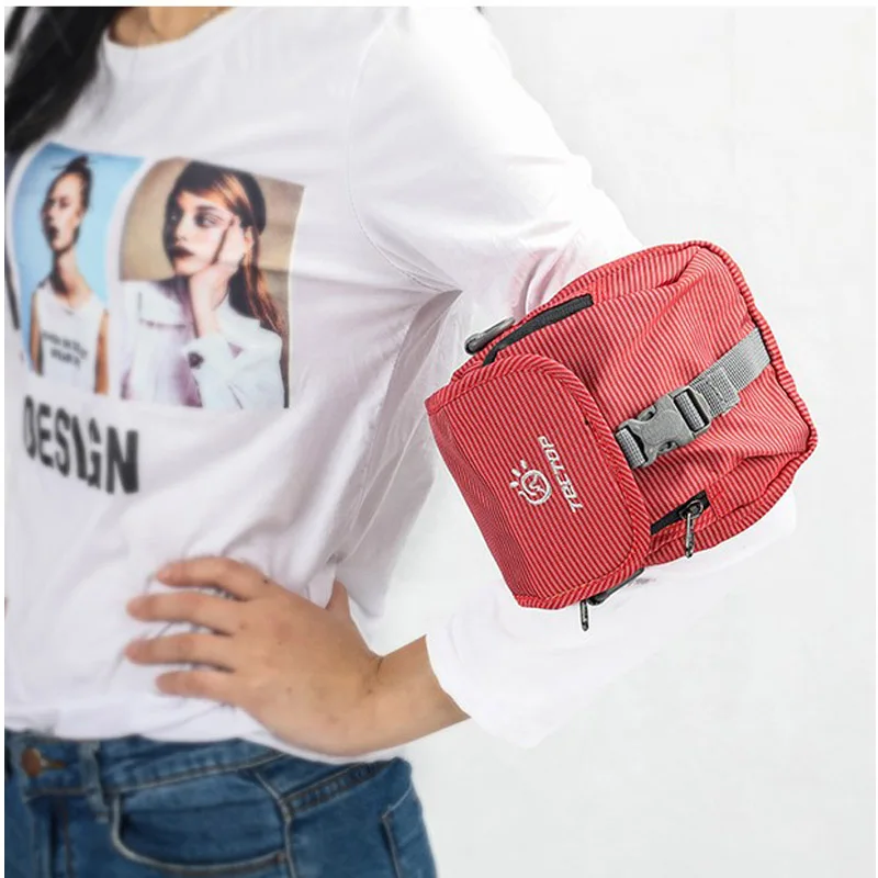TECTOP 2019 Brand New Unisex Outdoor Nylon light Small Bag for cellphone card Travel Hiking Bike fishing Shoulder Bag Men Women