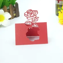 50 шт. KAWAYE Свадебные настольные карты с узором розы вечерние карты на день рождения для праздников и вечеринок украшения 5ZZ29