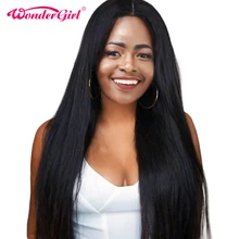 360 Lace Frontal Wig Pre Plucked With Baby Hair Malaysian Straight Wig Lace Front Human Hair Wigs Non Remy Hair Wonder Girl Wig