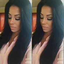 Top New Brazilian full lace human hair wigs Full Lace Front Wig Natural straight wigs for black women with baby hair in stock