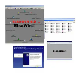 Автосервис программное обеспечение ElsaWin 6,0 работа для V-W 5,3 для Audi в 80 ГБ hdd жесткий диск usb3.0 elsa ремонт, электрические схемы, кузовы