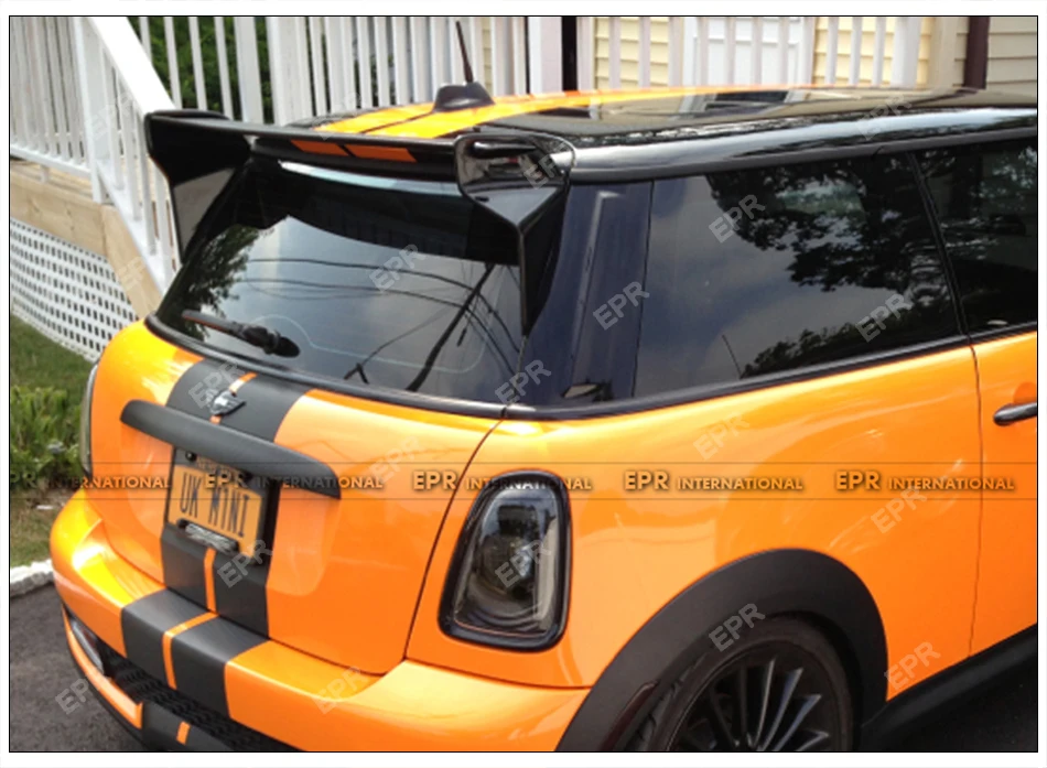 Для Mini Cooper R56 Ver.2.11/2,12 Тип JCW спойлер на крыше углеродного волокна сзади Топ крыла Спойлер для мини R56