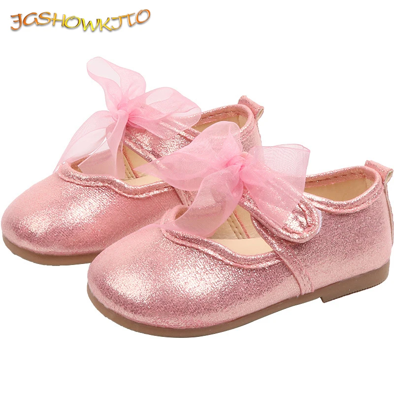JGSHOWKITO/2019 г. весенне Осенняя обувь для маленьких девочек нарядное платье