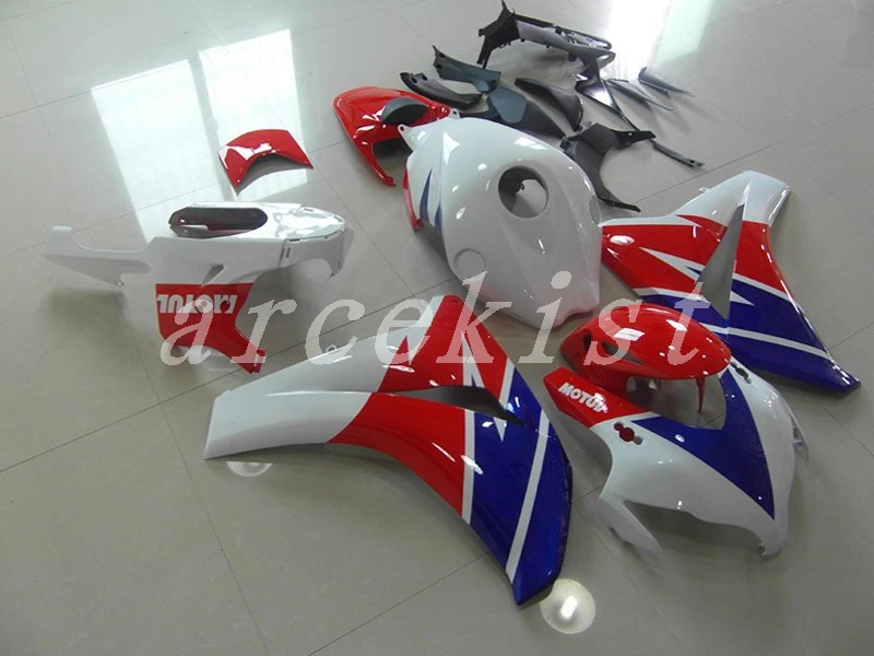 Впрыска ABS Полный комплект обтекателя пригодный для Honda CBR1000RR CBR1000 CBR 1000RR 2008 2009 2010 2011 08 09 10 11 красного, синего и белого цвета