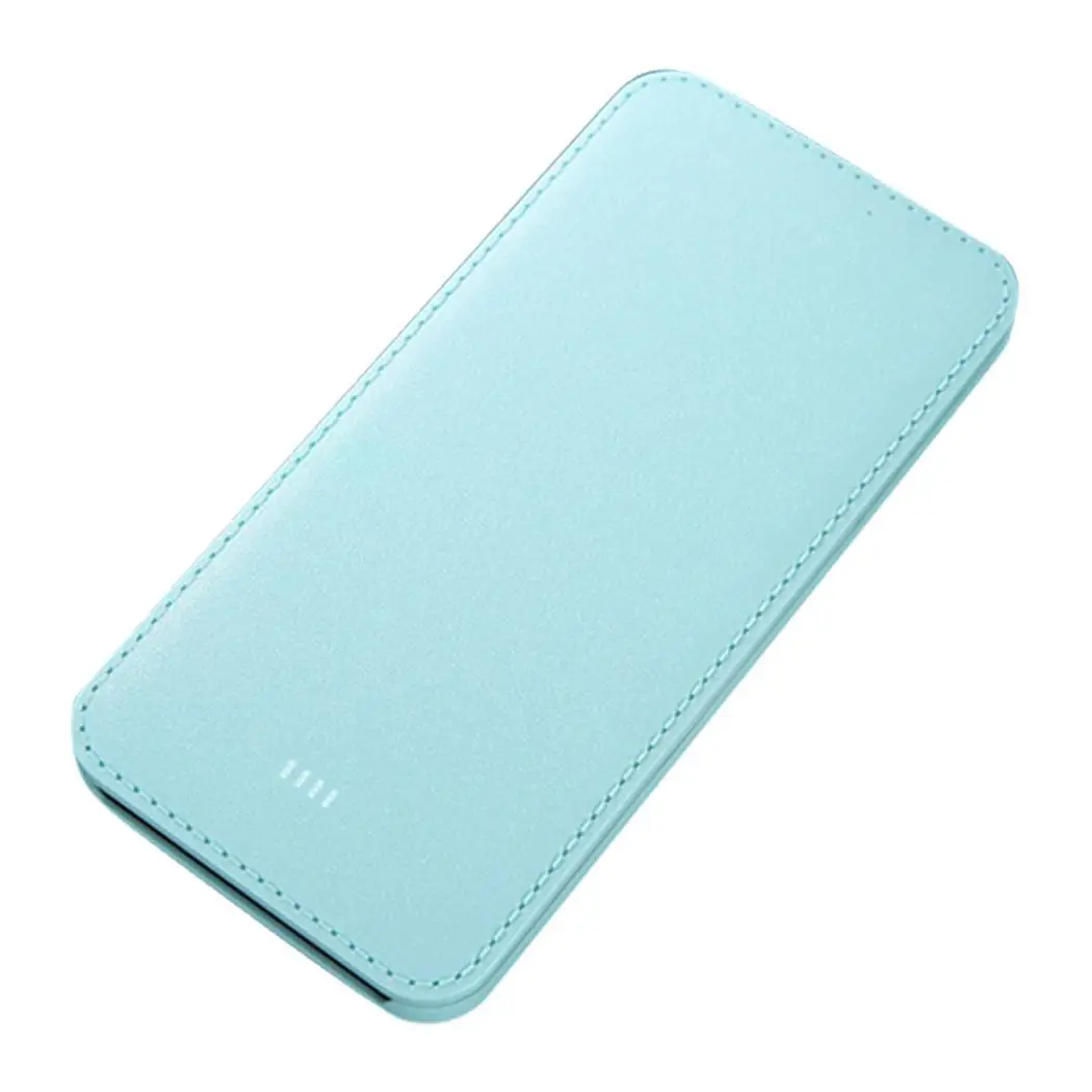 10000 мАч power Bank Тонкий с двумя портами USB Мобильный Внешний аккумулятор портативное