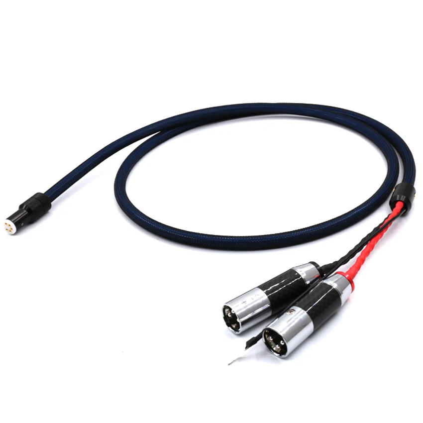 5 Pins To Xlr Male Connector 5n 99.998 Ofc Copper Silver Plated