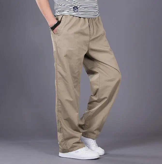 2017 New arrival Men s Cargo Pants Spring Male Hip Hop Loose Men Pants trousers Plus