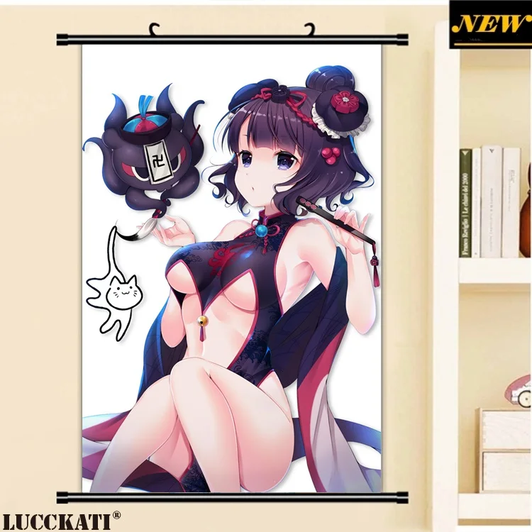 22 chinadress cosplay fate_grand_order katsushika_hokusai_(fate_grand_order) no_bra yukina_(black0312)_