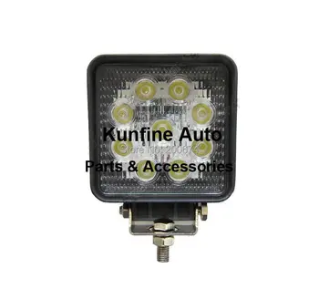 

Free shipping,2PCS/LOT waterproof IP67,10~30V 27W Auto high power LED work Light square light with 18months warranty !