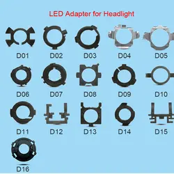 Herwin 10-100 PC Автомобильный адаптер светодиодные автомобильные передние фары Led лампочка для фар H7 адаптер держатель базы H1 разъем led