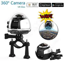 Free shipping!360 Action Camera 4K VR Mode 16MP 360 Degree WIFI Panorama Sport Camera 2448P HD 3D Video Camera Remote Control