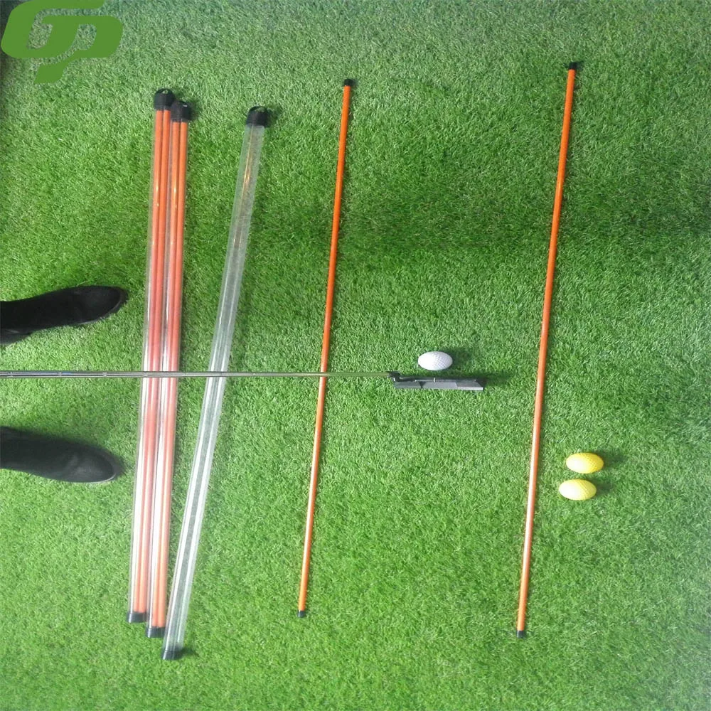 Us 73 5 4sets Fibre Glass Golf Alignment Sticks Swing Plane Training Aid Practice Putting Drills Trainer Aids With Connector In Golf Training Aids