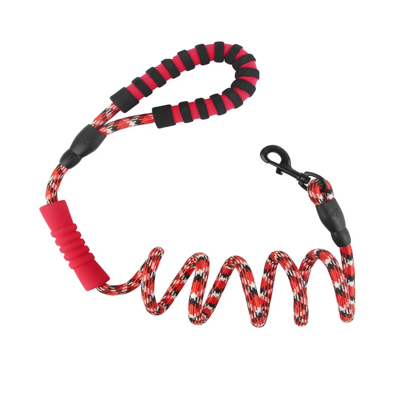 Soft Double handle Large Dog Leash Reflective Pet walking Leashes Long Lead Dog Running Climbing leash For Medium Large Big Dogs Soft Double handle Large Dog Leash Reflective Pet walking Leashes Long Lead Dog Running Climbing leash For Medium Large Big Dogs