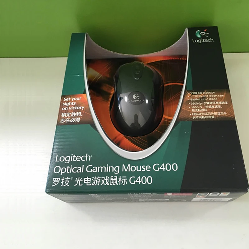 Оригинальная оптическая игровая мышь logitech G400, проводная профессиональная игровая мышь от бренда gmaing в розничной упаковке