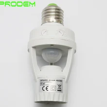 110-260 в PIR датчик движения держатель инфракрасная Сенсорная лампа базовые розетки E27 задержка времени винта и датчик Lux Регулируемый 60 Вт