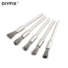 DIYFIX 5 шт мини щетка RDA катушки очиститель электронный щетка для сигарет, нагревающиеся проволочные мотки щеточка для чистки DIY Инструменты для обслуживаемый испаритель без ёмкости для жидкости RTA